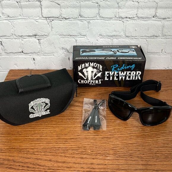 Mammoth Choppers Interchangeable Riding Sunglasses Goggles - Picture 1 of 14